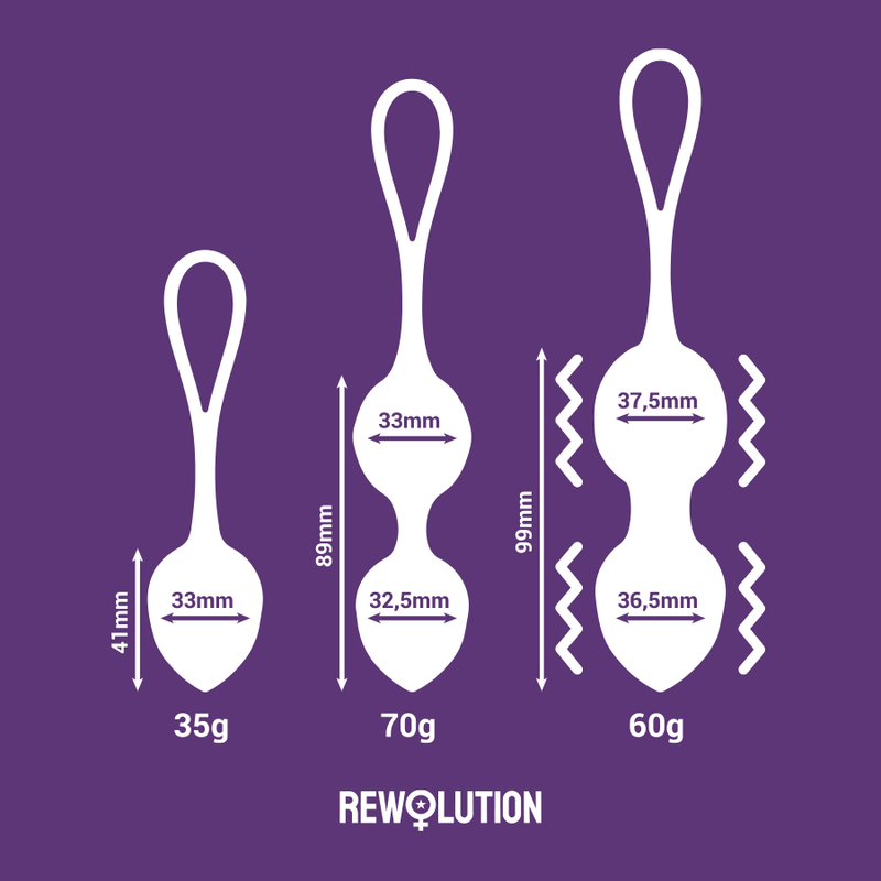 REWOLUTION - REWOBEADS BOLAS VIBRATÓRIAS CONTROLE REMOTO COM TECNOLOGIA WATCHME - Image 3