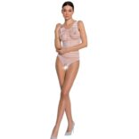 PASSION - MULHER BS086 BODYSTOCK BRANCO TAMANHO ÚNICO