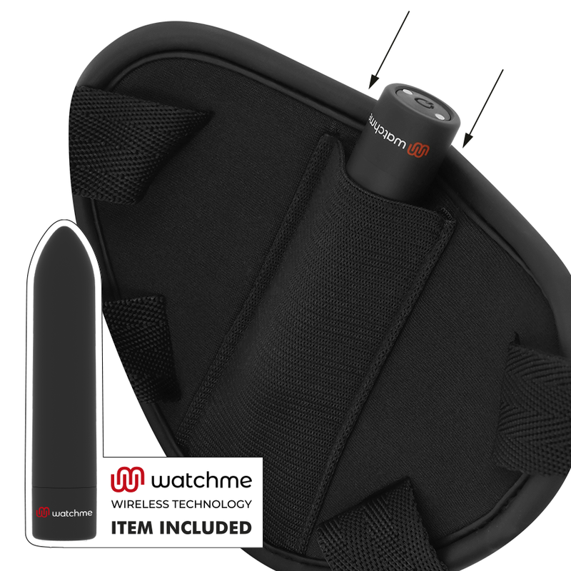 FETISH SUBMISSIVE CYBER STRAP - ARNÊS COM DILDO E BALA CONTROLE REMOTO TECNOLOGIA WATCHME M - Image 3