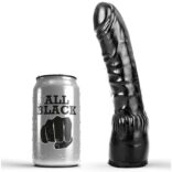 ALL BLACK - DILDO PRETO REALÍSTICO 20 CM