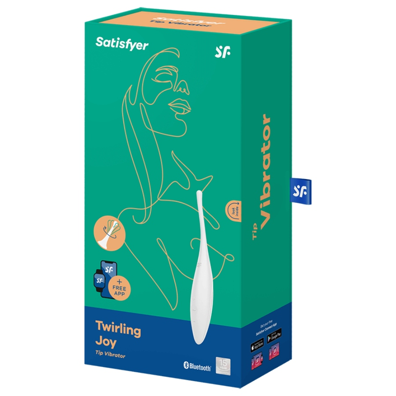 SATISFYER - VIBRADOR TWIRLING JOY CLIT TIP BRANCO - Image 4
