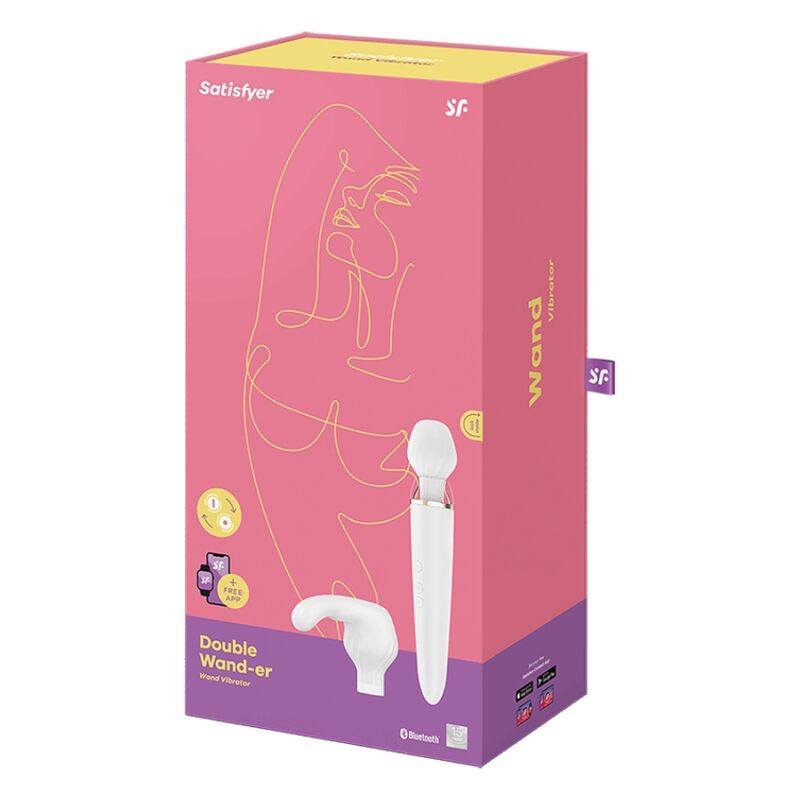 SATISFYER - APLICATIVO DOUBLE WANDER BRANCO - Image 5