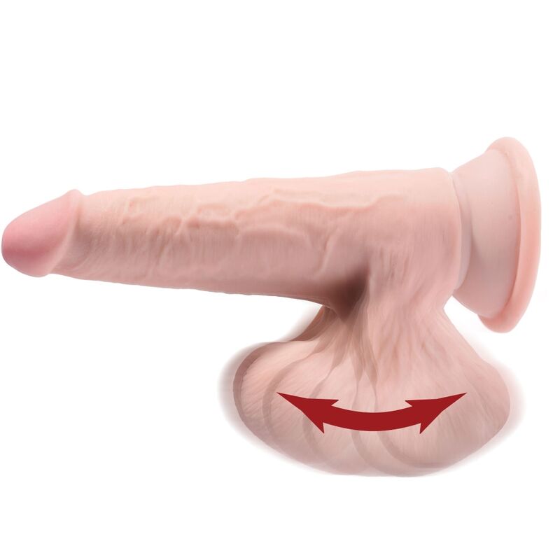 KING COCK - PLUS 3D DILDO BALANANDO BOLAS 15.2 CM PELE CLARA - Image 4