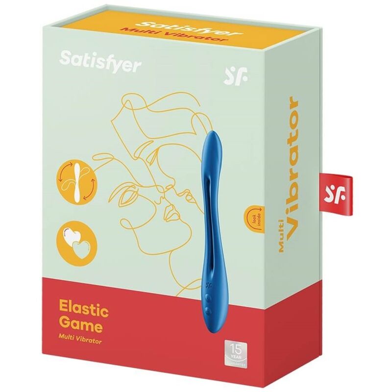 SATISFYER - MULTI VIBRADOR ELASTIC GAME AZUL - Image 4