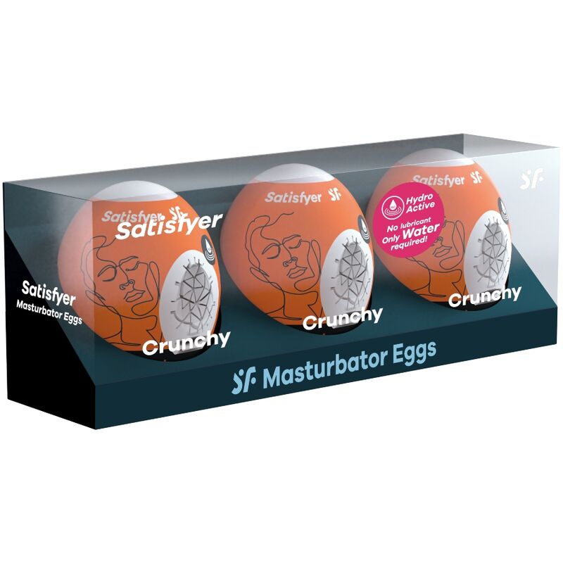 SATISFYER - 3 OVOS MASTURBADORES NAUGHTY, SAVAGE CRUNCHY - Image 2