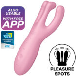 SATISFYER THREESOME 4 VIBRADOR APP - ROSA