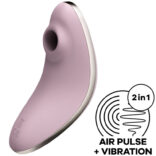 SATISFYER - VULVA LOVER 1 ESTIMULADOR Y VIBRADOR AZUL