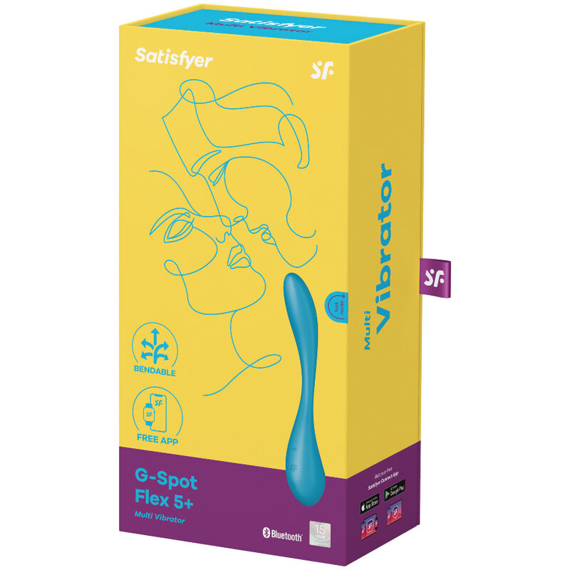 SATISFYER - G-SPOT FLEX 5 MULTI VIBRADOR AZUL - Image 5