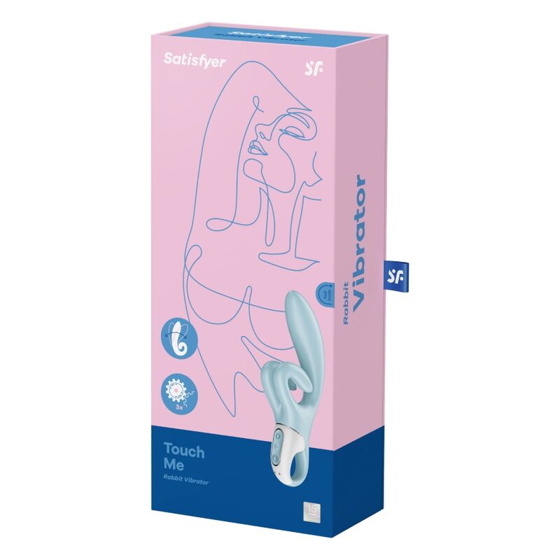SATISFYER - TOUCH ME COELHO VIBRAO AZUL - Image 5