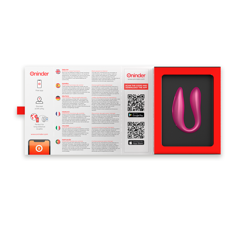 ONINDER - LISBOA ESTIMULADOR PUNTO G CLÍTORIS ROSA - APP GRATUITA ROSA - Image 5