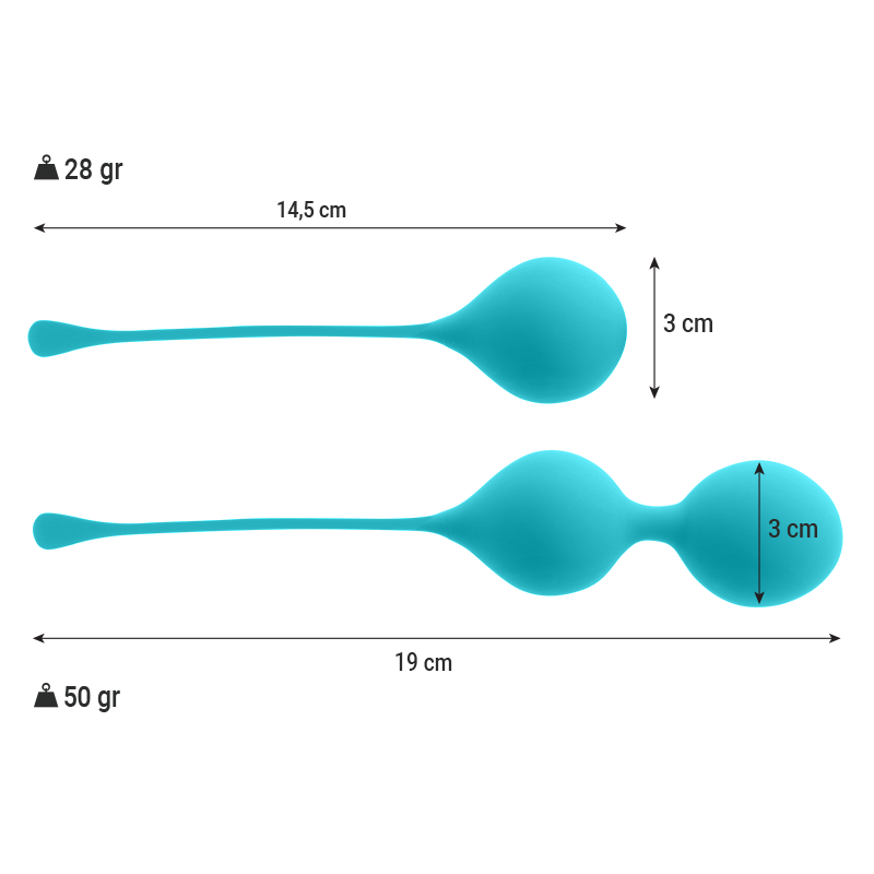 INTENSE - PACK BOLAS KEGEL KENDALL AZUL - Image 3