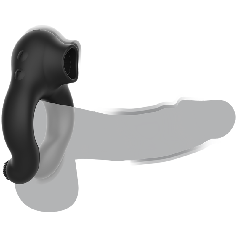 BLACKSILVER - ANEL VIBRADOR DE SILICONE 3 MOTORES RECARREGÁVEIS PRETO - Image 5