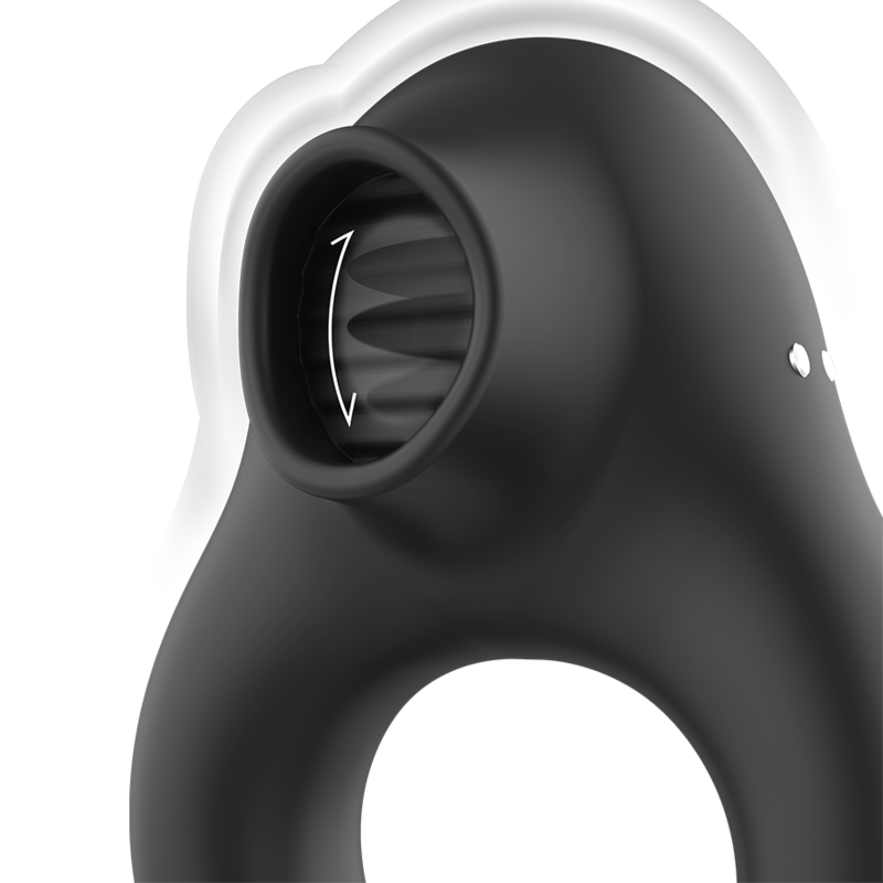 BLACKSILVER - ANEL VIBRADOR DE SILICONE 3 MOTORES RECARREGÁVEIS PRETO - Image 3