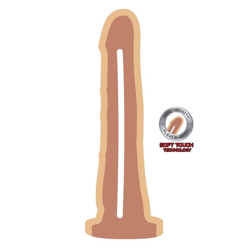 GET REAL - DONG DUAL DENSIDADE PELE 19 CM - Image 2