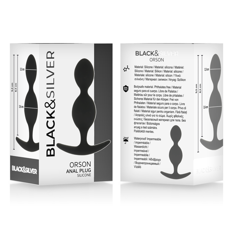 BLACKSILVER - ORSON PLUG SILICONE 2 ONDAS ANAIS 9 CM - Image 5