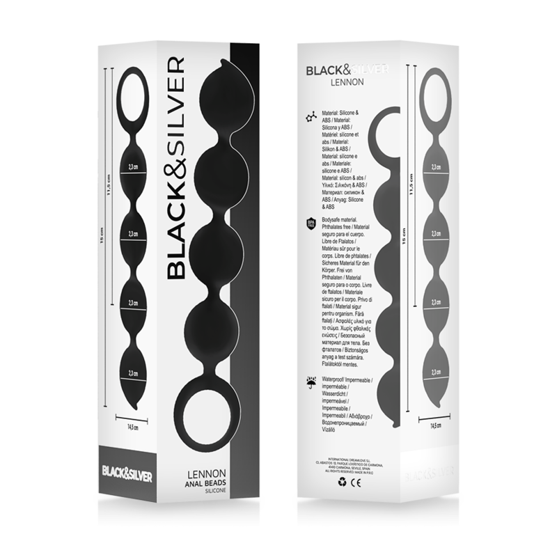 BLACKSILVER - ROSÁRIO ANAL LENNON 4 ESFERAS DE SILICONE 15 CM - Image 4