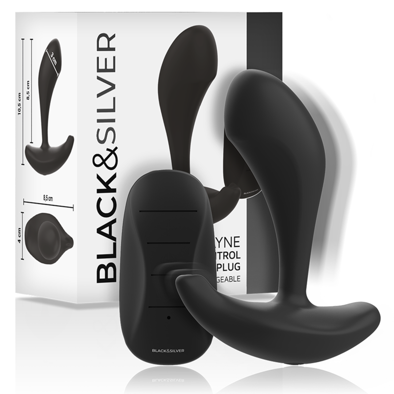 BLACKSILVER - CONTROLE REMOTO DE SILICONE DWAYNE ANAL PLUG