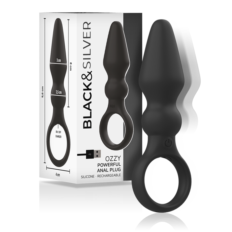 BLACKSILVER - PLUGUE ANAL DE SILICONE PODEROSO OZZY