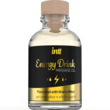 INTT MASSAGE ORAL SEX - GEL DE MASSAGEM COM ENERGIA AROMATIZADA BEBIDA E EFEITO AQUECENTE