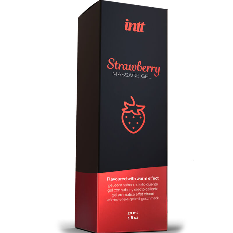 INTT MASSAGE ORAL SEX - GEL DE MASSAGEM HOT EFFECT SABOR DE MORANGO - Image 3