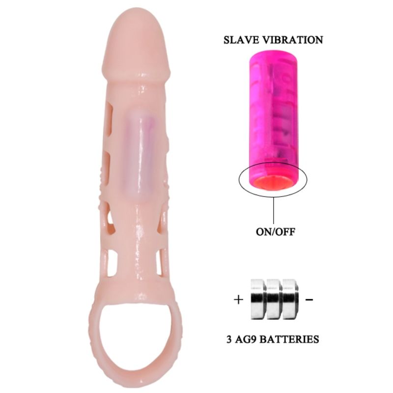 PRETTY LOVE - CAPA EXTENSOR DE PÊNIS HARRISON COM VIBRAO E ALA 13.5 CM - Image 5