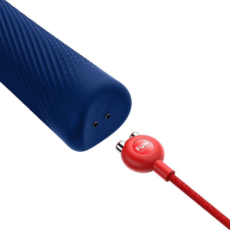 FUN FACTORY - VIM WAND RUMBLE VIBRADOR RECARGABLE SILICONA NARANJA - Image 4