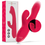 INTENSE - VIBRADOR UP DOWN RECARREGVEL DUA MULTIFUNO COM LÍNGUA VERMELHA