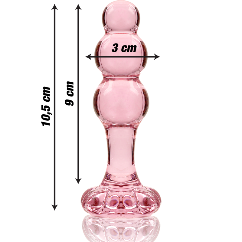 NEBULA SERIES BY IBIZA - MODELO 1 PLUG CRISTAL TRANSPARENTE 10.5 CM -O- 3 CM - Image 3