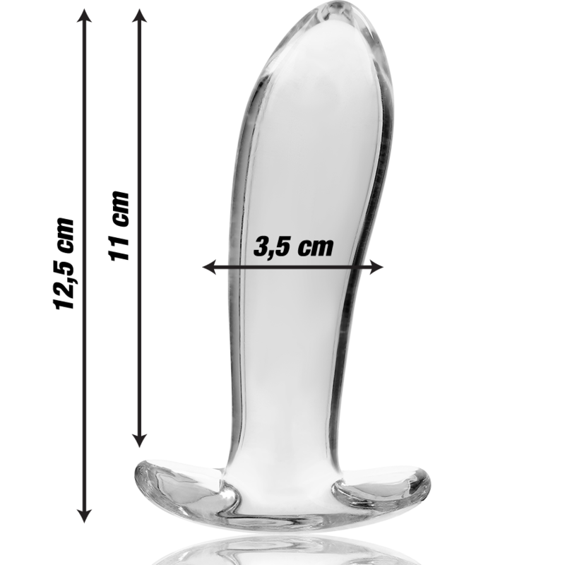 NEBULA SERIES BY IBIZA - MODELO 5 PLUG CRISTAL TRANSPARENTE 12.5 CM -O- 3.5 CM - Image 3