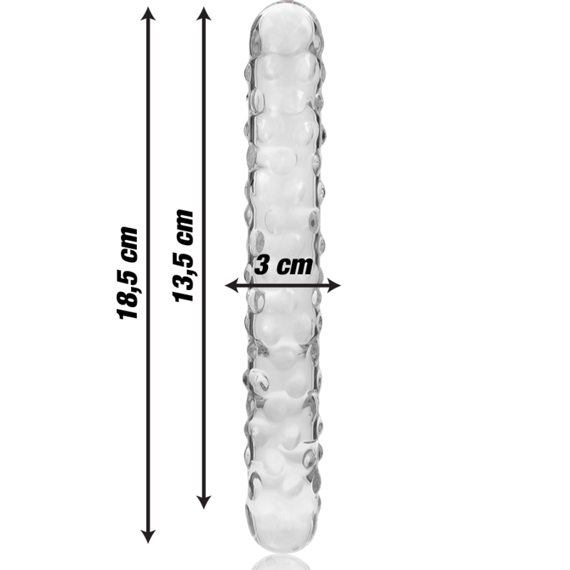 NEBULA SERIES BY IBIZA - MODELO 15 DILDO CRISTAL TRANSPARENTE 18.5 CM -O- 3 CM - Image 3