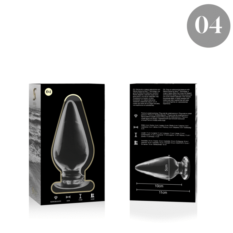 NEBULA SERIES BY IBIZA - MODELO 4 PLUG CRISTAL TRANSPARENTE 11 CM -O- 5 CM - Image 4