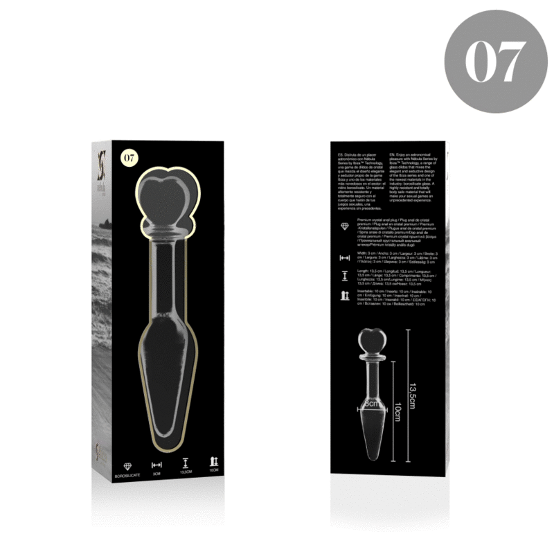 NEBULA SERIES BY IBIZA - MODELO 7 PLUG CRISTAL TRANSPARENTE 13.5 CM -O- 3 CM - Image 4