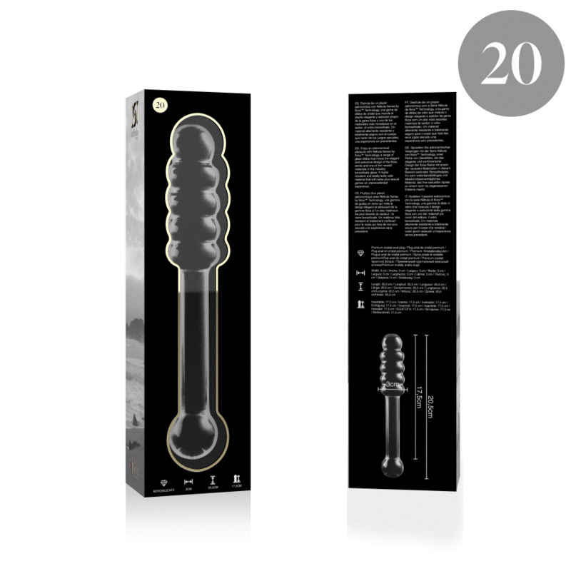 NEBULA SERIES BY IBIZA - MODELO 20 DILDO CRISTAL TRANSPARENTE 20.5 CM -O- 3 CM - Image 4