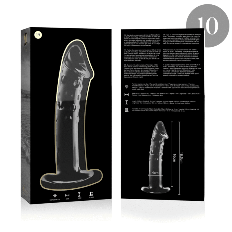 NEBULA SERIES BY IBIZA - MODELO 19 DILDO CRISTAL TRANSPARENTE 18.5 CM -O- 4 CM - Image 4