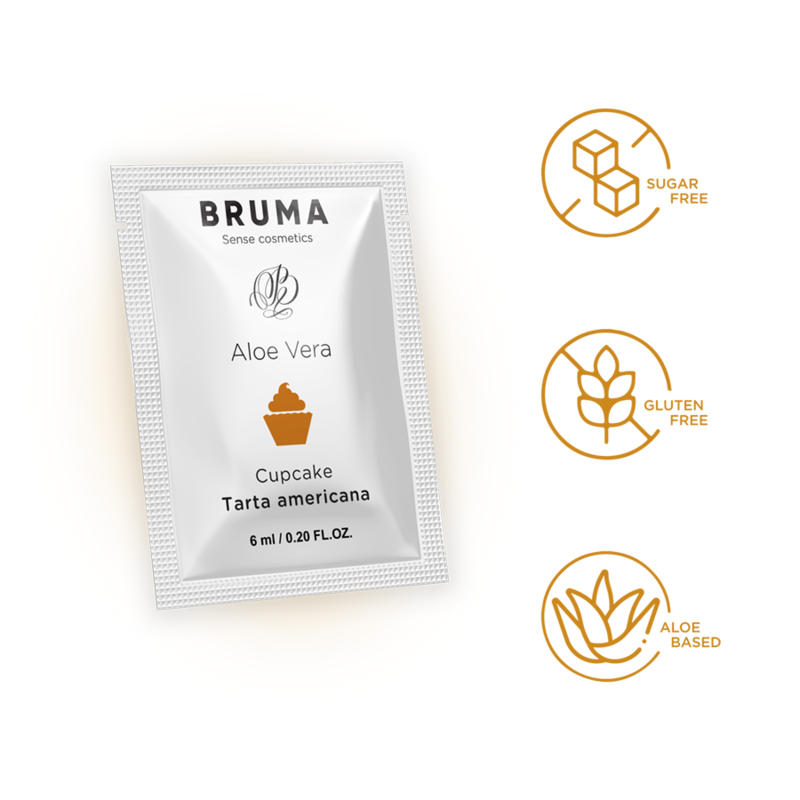 BRUMA - GEL DESLIZANTE DE ALOE VERA SABOR CUPCAKE 6 ML - Image 4
