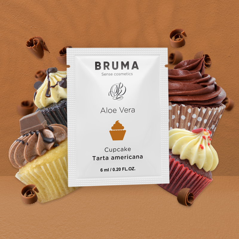 BRUMA - GEL DESLIZANTE DE ALOE VERA SABOR CUPCAKE 6 ML - Image 3