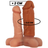 VIRILXL - EXTENSÃO DE PÊNIS DE SILICONE LÍQUIDO V3 MARROM