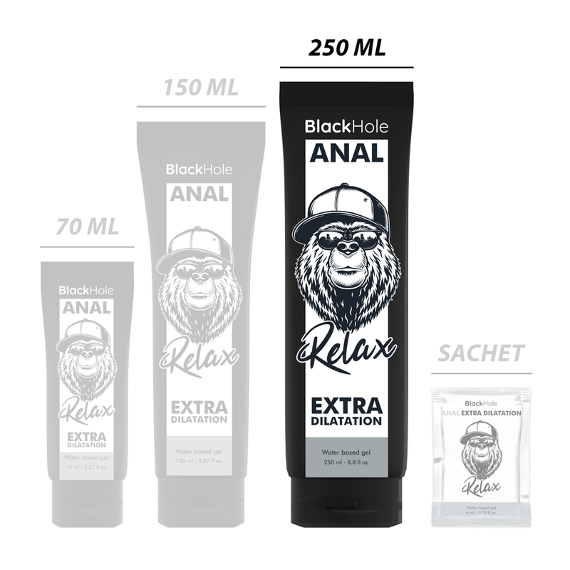 BLACK HOLE - GEL BASE D'ÁGUA DILATAÇÃO ANAL 250 ML - Image 2