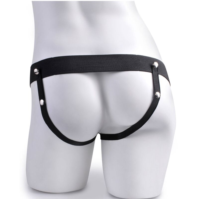 FETISH FANTASY SERIES - ARNÊS AJUSTVEL COM CONTROLE REMOTO PÊNIS REALISTA COM TESTÍCULOS RECARREGVEIS E VIBRADOR 15 CM - Image 5