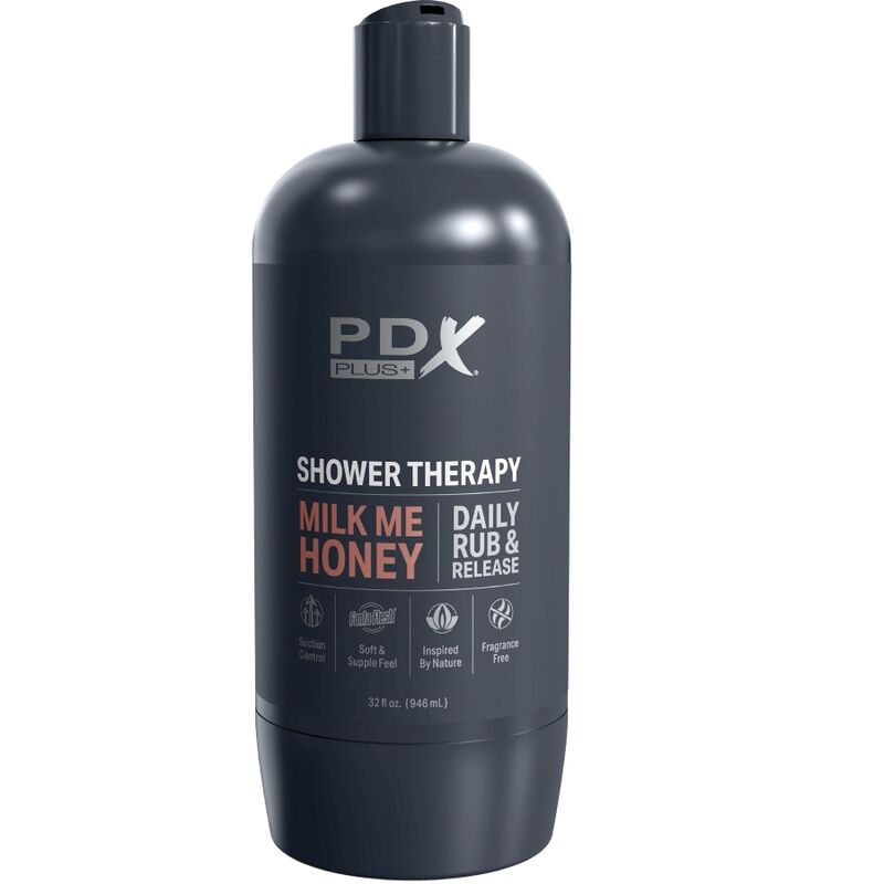 PDX PLUS - STROKER MASTURBADOR DISCRETO DESIGN DE GARRAFA MILK ME HONEY CANDY SHAMPOO - Image 4