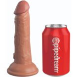 KING COCK - ELITE DILDO DE SILICONE REALÍSTICO 15.2 CM CARAMELO