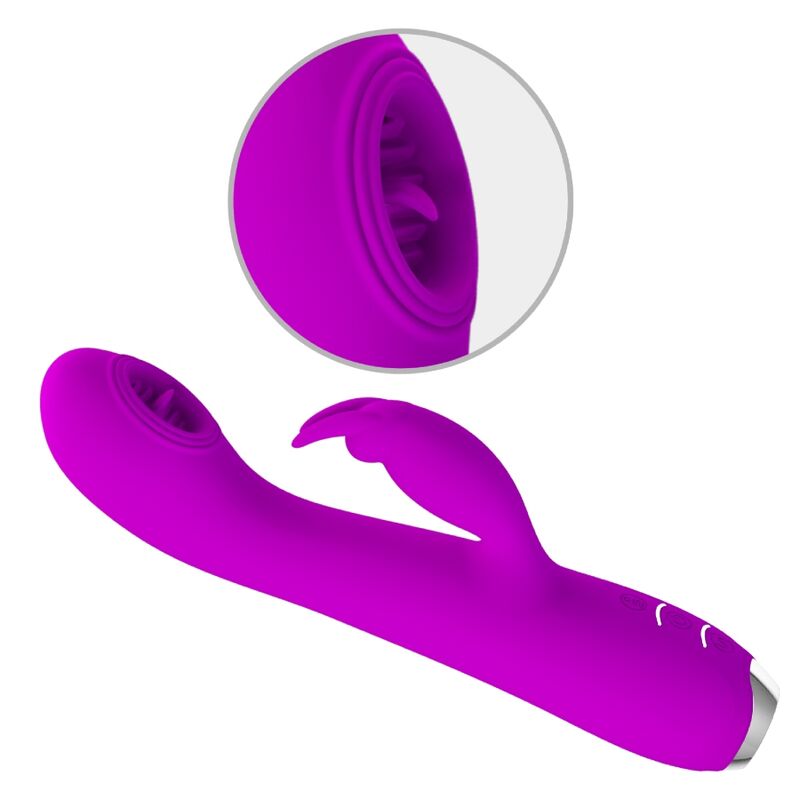 PRETTY LOVE - RACHEL VIBRADOR RECARREGÁVEL COM VENTOSA ROXA - Image 4