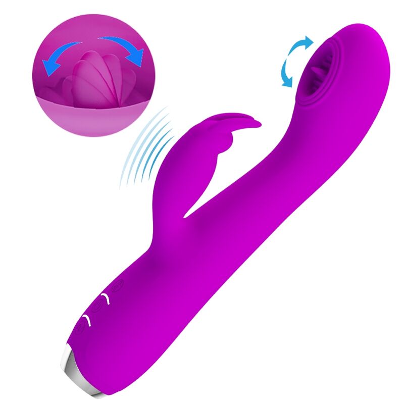 PRETTY LOVE - RACHEL VIBRADOR RECARREGÁVEL COM VENTOSA ROXA - Image 5