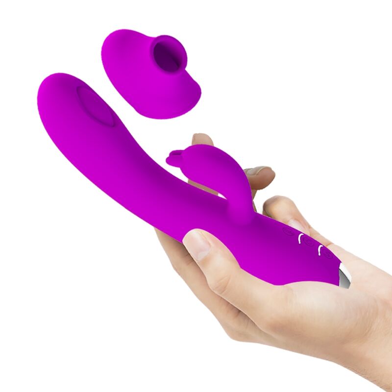 PRETTY LOVE - REGINA VIBRADOR RECARREGÁVEL - GEL DE SUCÇÃO ROXO - Image 5