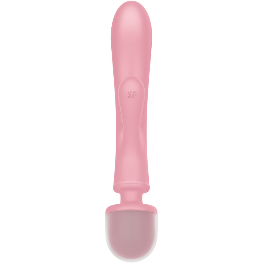 SATISFYER - TRIPLE LOVER MASAJEADOR VIBRADOR RABBIT ROSA - Image 4