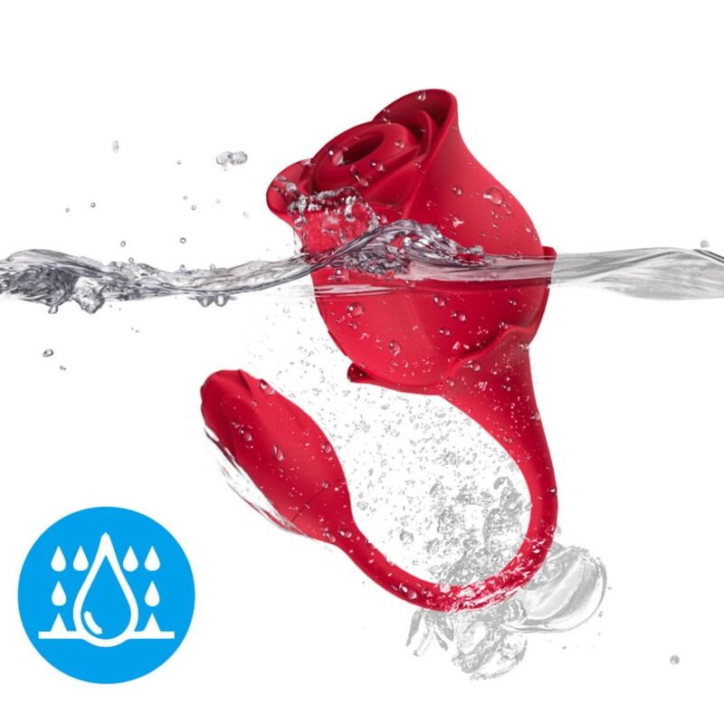 ARMONY - SUCKER DE CLITÓRIS ROSA E VIBRADOR 10 MODOS VERMELHO - Image 3