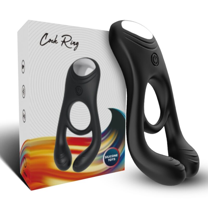 ARMONY - ANEL VIBRADOR DUPLO VEYRON PARA CASAIS PRETO - Image 3