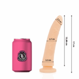 DELTA CLUB - BRINQUEDOS DILDO MÉDICO NATURAL SILICONE 17 CM -O- 3 CM