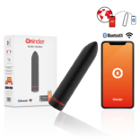 ONINDER - BERLIN BULLET VIBRADOR PRETO 9 MODOS 8,5 X 2 CM - APLICATIVO GRATUITO