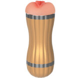 ARMONY - BEVIS DUPLO MASTURBADOR VAGINAL E BOCAL SEM VIBRAÇÃO DOURADO